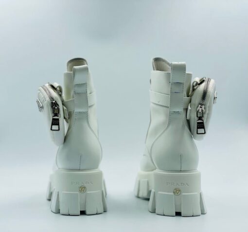 Ботинки женские Prada A53290 белые - фото 3