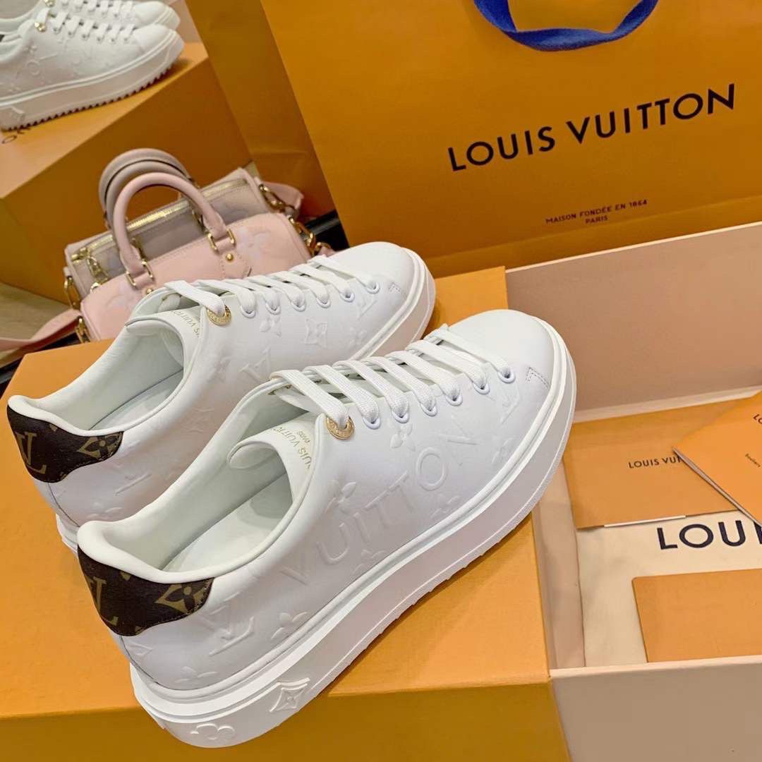 Louis Vuitton Time Out Sneaker, White, 34