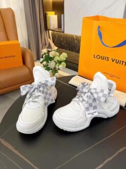 Кроссовки женские Louis Vuitton с бантом A96840 белые