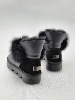 Угги женские мини UGG Australia Mini Fur G97367 Metallic Black