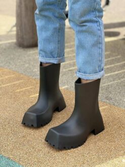 Резиновые сапоги Balenciaga Trooper Rubber Boots Black