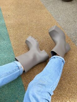 Резиновые сапоги Balenciaga Trooper Rubber Boots Grey