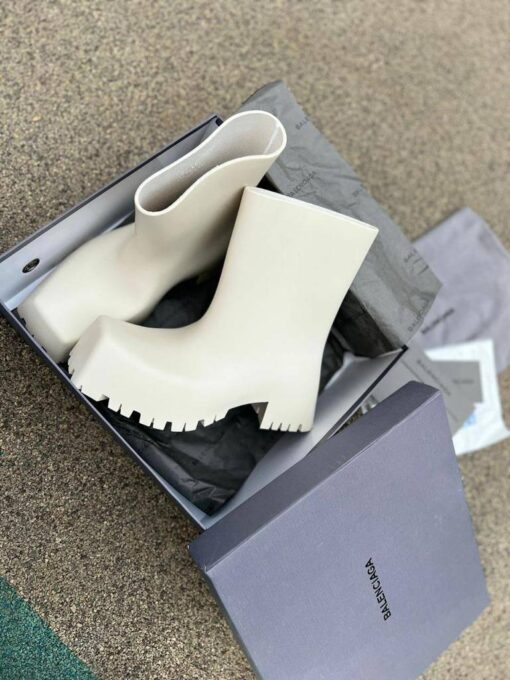 Резиновые сапоги Balenciaga Trooper Rubber Boots White - фото 2