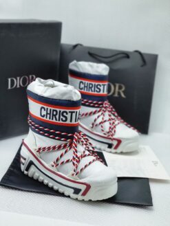Ботинки женские зимние Christian Dior Alps дутики луноходы белые - фото 9