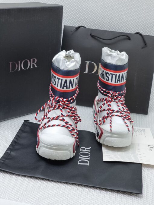 Ботинки женские зимние Christian Dior Alps дутики луноходы белые - фото 5