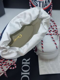 Ботинки женские зимние Christian Dior Alps дутики луноходы белые
