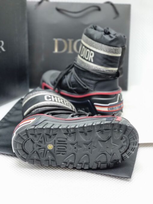 Ботинки женские зимние Christian Dior Alps дутики луноходы чёрные - фото 5
