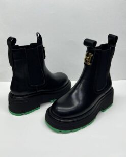 Ботинки женские Bottega Veneta черные A98144