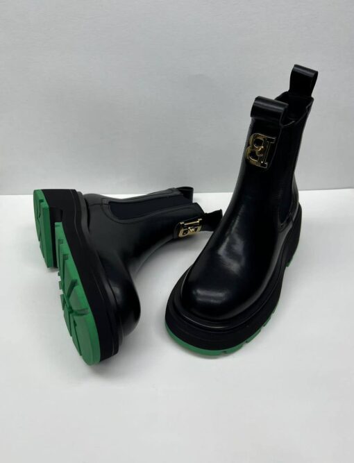 Ботинки женские Bottega Veneta черные A98144 - фото 4