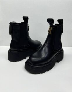 Ботинки женские Bottega Veneta черные A98155