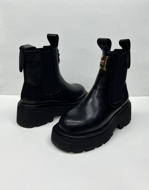 Ботинки женские Bottega Veneta черные A98155 - фото 1