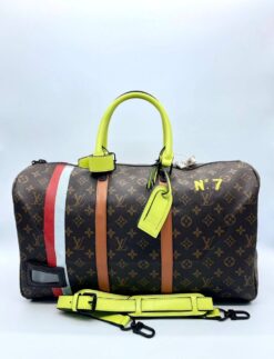 Дорожная сумка Louis Vuitton чёрная PR16 50/30/20 коллекция 2021-2022 - фото 9