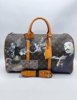 Дорожная сумка Louis Vuitton чёрная PR10 50/30/20 коллекция 2021-2022 - фото 7