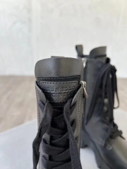 Ботинки Brunello Cucinelli Hi Leather C101 Black - фото 6