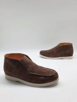 Ботинки Loro Piana большой полноты и размера B99466 коричневые