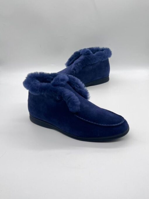 Ботинки мужские зимние Лоро Пиано 99690 D.Blue - фото 2