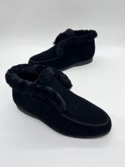 Ботинки мужские зимние Лоро Пиано 99709 Black