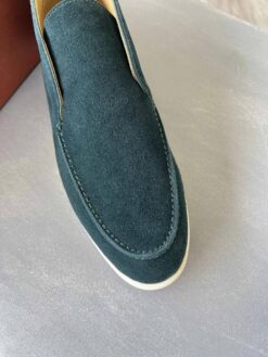 Ботинки мужские замшевые Лоро Пиано A100126 D.Turquoise Premium