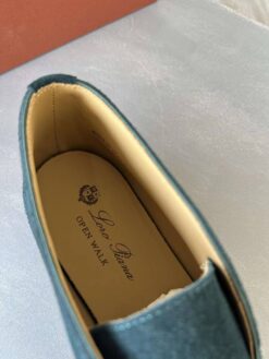 Ботинки мужские замшевые Лоро Пиано A100126 D.Turquoise Premium