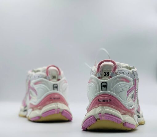 Кроссовки Balenciaga Runner 677403W3RBP1745 Premium White Pink - фото 4