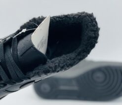 Кроссовки Nike Air Force 1 Low A100590 All Black зимние с мехом