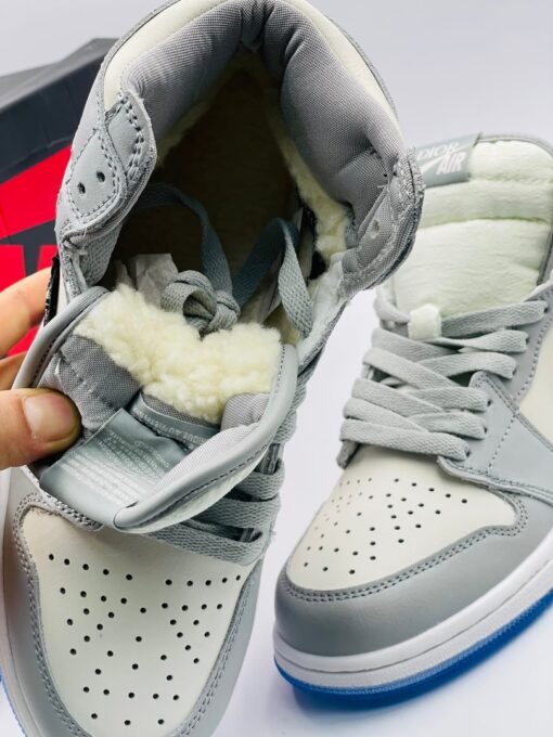 Кроссовки Nike Air Jordan x Dior High зимние с мехом - фото 2