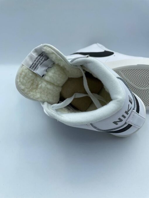Кроссовки Nike SB Blazer Mid Leather White - фото 3