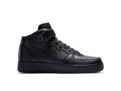 Кроссовки Nike Air Force 1 Mid A101038 All Black зимние с мехом