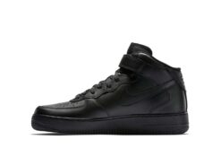 Кроссовки Nike Air Force 1 Mid A101038 All Black зимние с мехом