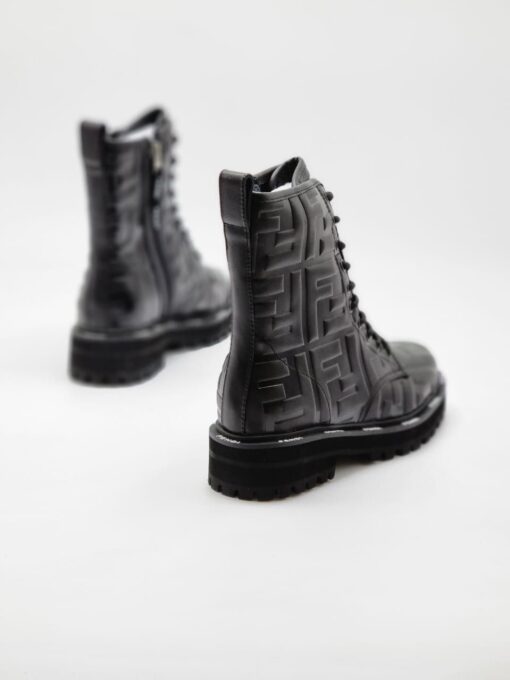 Ботинки женские Fendi черные A55338 v2 - фото 4