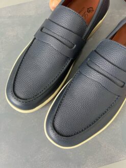 Мужские лоферы Лоро Пиано Ultimate Walk Loafers Premium A105464 Grey