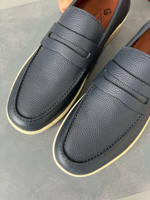 Мужские лоферы Лоро Пиано Ultimate Walk Loafers Premium A105464 Grey - фото 1