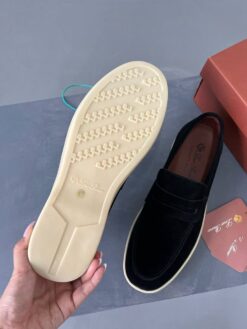 Мужские лоферы Лоро Пиано Ultimate Walk Loafers Premium A105436 Black