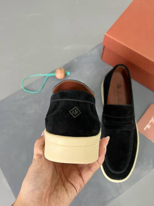 Мужские лоферы Лоро Пиано Ultimate Walk Loafers Premium A105436 Black - фото 4
