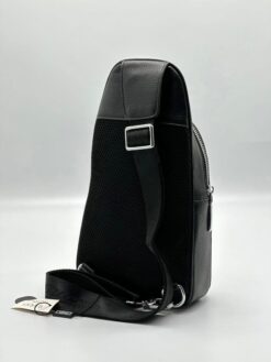 Мужская сумка Gucci A104233 кожаная чёрная 30:16 см