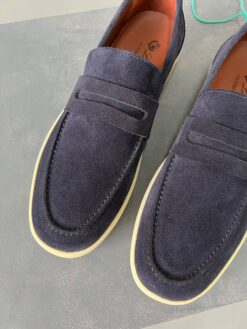 Мужские лоферы Лоро Пиано Ultimate Walk Loafers Premium A105452 Grey - фото 5