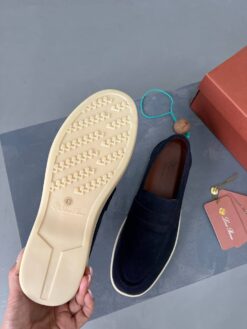 Мужские лоферы Лоро Пиано Ultimate Walk Loafers Premium A105452 Grey