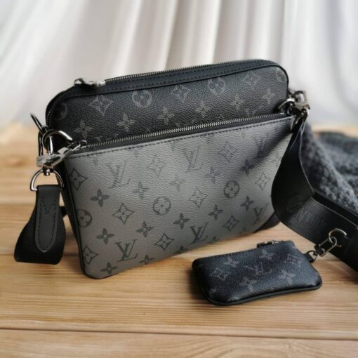 Мужская сумка Louis Vuitton A104272 черная 24/18 см - фото 3