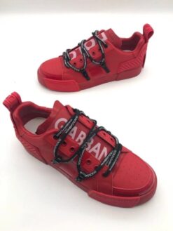 Кроссовки мужские кожаные Dolce & Gabbana A104668 красные