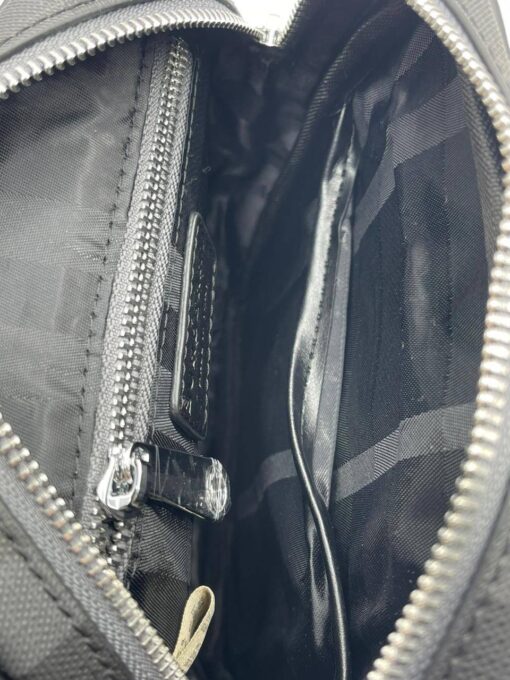 Мужская сумка Burberry A103763 через плечо из канвы премиум 24:16:6 см серая - фото 5