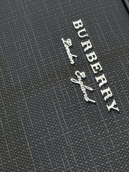 Мужская сумка Burberry A103771 через плечо из канвы премиум 25:19:4 см серая - фото 5