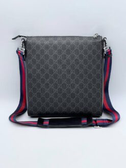 Мужская сумка Gucci A103837 из канвы серая 28:25 см