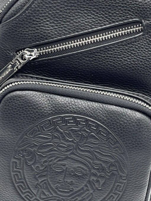 Рюкзак Versace A103890 кожаный 33:18:9 см чёрный - фото 6