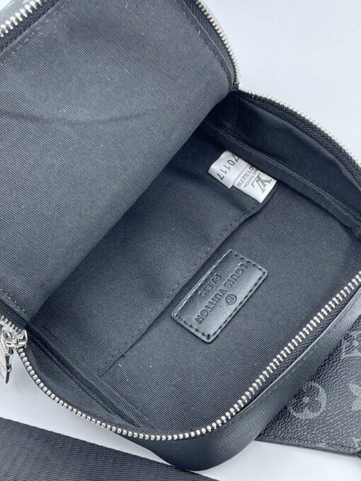 Мужская сумка-кобура Louis Vuitton A103914 из канвы серая 27:16:5 см - фото 2