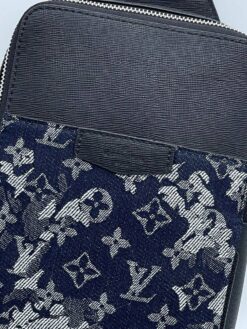 Мужская сумка-кобура Louis Vuitton A103919 из канвы серая 27:16:5 см