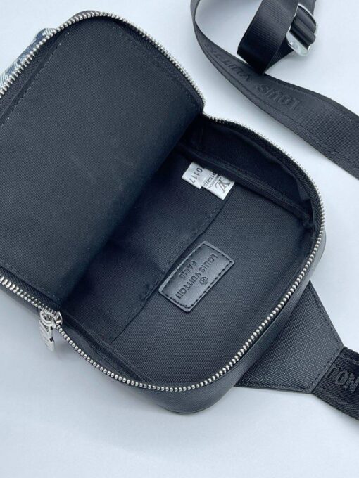 Мужская сумка-кобура Louis Vuitton A103919 из канвы серая 27:16:5 см - фото 2