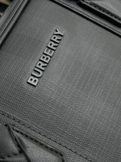 Портфель Burberry A104019 из канвы премиум 36:28:8 см серый