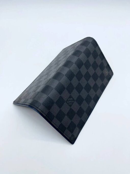 Бумажник Louis Vuitton Brazza A104062 серый / внутри синий 19:10 см - фото 2