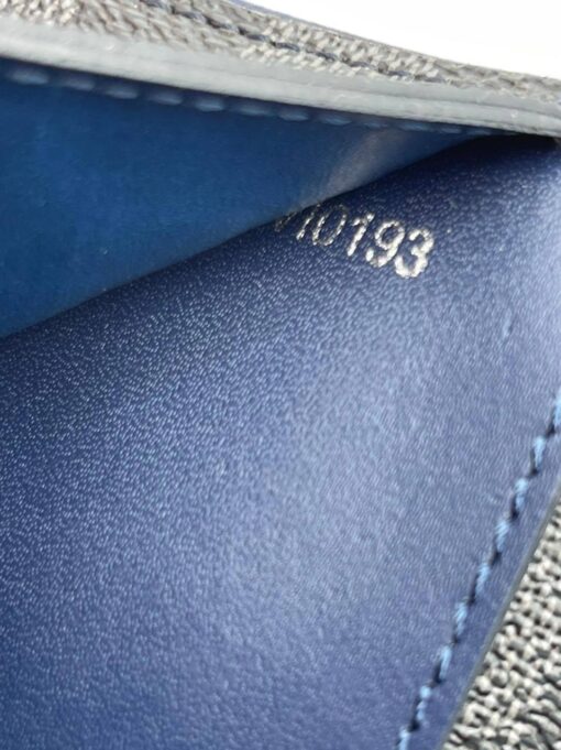 Бумажник Louis Vuitton Brazza A104062 серый / внутри синий 19:10 см - фото 4