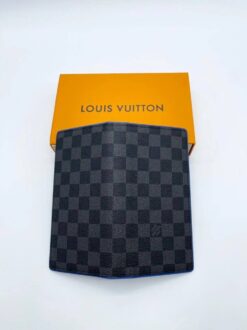 Бумажник Louis Vuitton Brazza A104072 серый / внутри синий 19:10 см